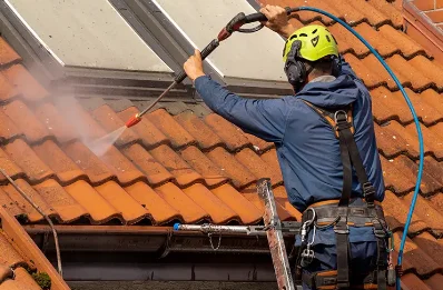 Démoussage et hydrofuge de toiture à Machine